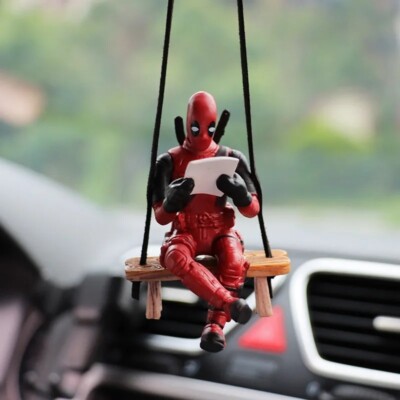 DEADPOOL Actionfigur sitzend für Auto oder Zimmer 8cm Marvel Figur NEU 