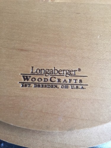 Longaberger HOPE basket Set. Warm Brown RETIRED 2003 Breast Cancer Awareness - Picture 5 of 10