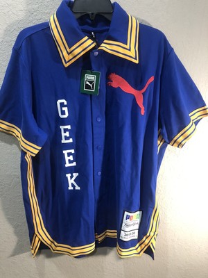 PUMA x FASHION GEEK All Star Game Men's Warm Up Shirt Blue Red Yellow New Sz L