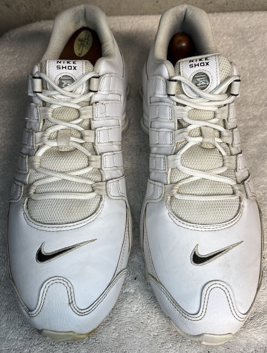 Nike スウッシュラベル Nike Shox NZ Running Shoes Mens Size 11 White Black 501524-106