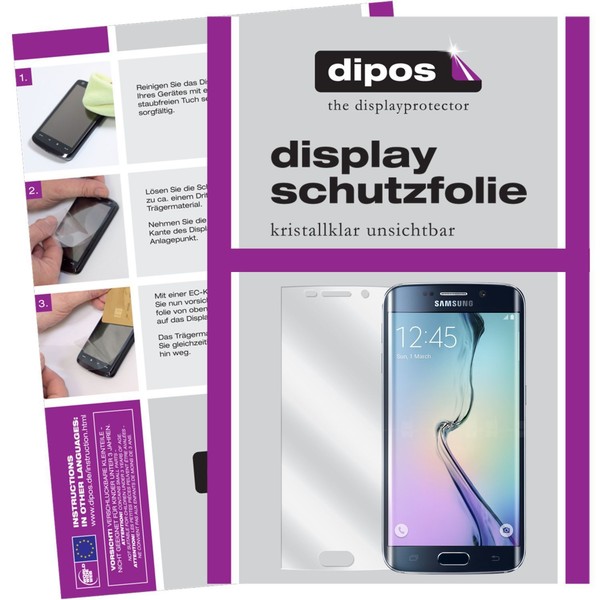 6X Schutzfolie FüR Samsung Galaxy S6 Edge Klar Displayschutzfolie S6 Edge Folie-image