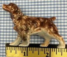 Irish Setter Miniature Dollhouse Dog Pet Hand Painted Glazed Porcelain 2  Tall V