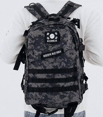 Korea Army Backpack Black digital 40L eBay