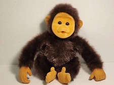 Hosung - Little Monkey Lost Chimps - 12" Thumb Sucking Squeaky Vintage Plush Toy