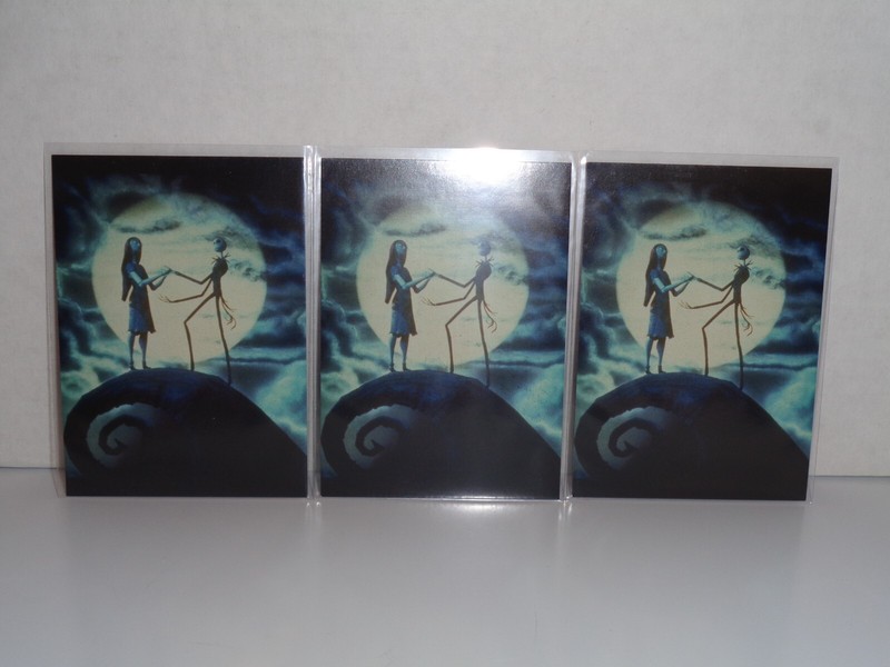 3 SDCC Promo Cards Disney's "The Nightmare Before Christmas" Blu Ray Release HTF