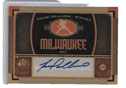 Yovani Gallardo Trading Cards