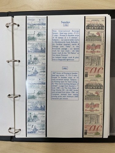 Sweden stamps, mint/used. Well written up . 2 x albums #z694 - Imagen 20 de 23
