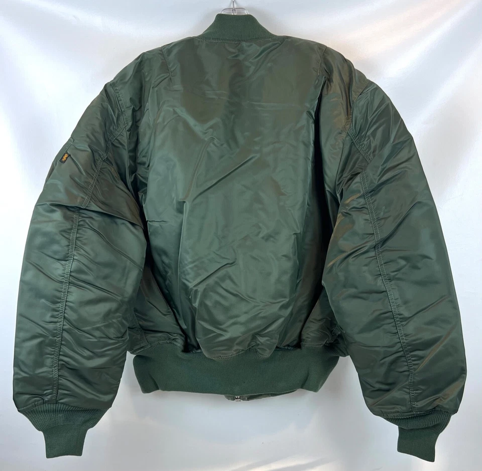 Chaqueta de bombardero Alpha Industries USAF MA-1 Intermediate Flyers verde salvia X-grande Foto 4 de 4