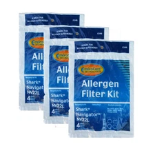 Fits For Shark XF22, F249 Navigator Vacuum Foam, Felt & Exhaust Filters 3-Pack