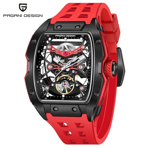 Herren Uhr Pagani Design 42Mm Skelett Zifferblatt Männer Mechanische Uhr Top Mar - Bild 10 von 15