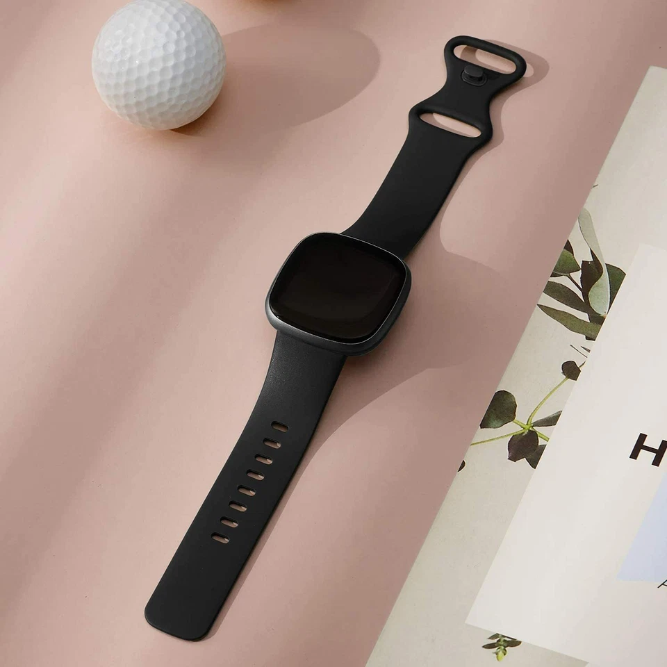 Correa de silicona deportiva de repuesto para Fitbit Versa 3/4/Sense Foto 3 de 4