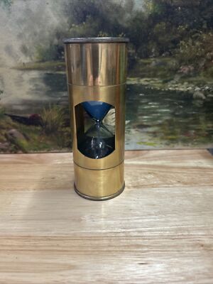 Vintage Antique Brass Marine 3 Minute Navigare Necesse EST Sandglass Maritime