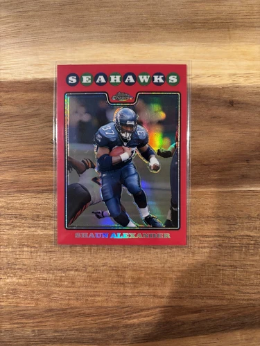 2008 Topps Chrome - Shaun Alexander #TC34 Red Refractor #/25