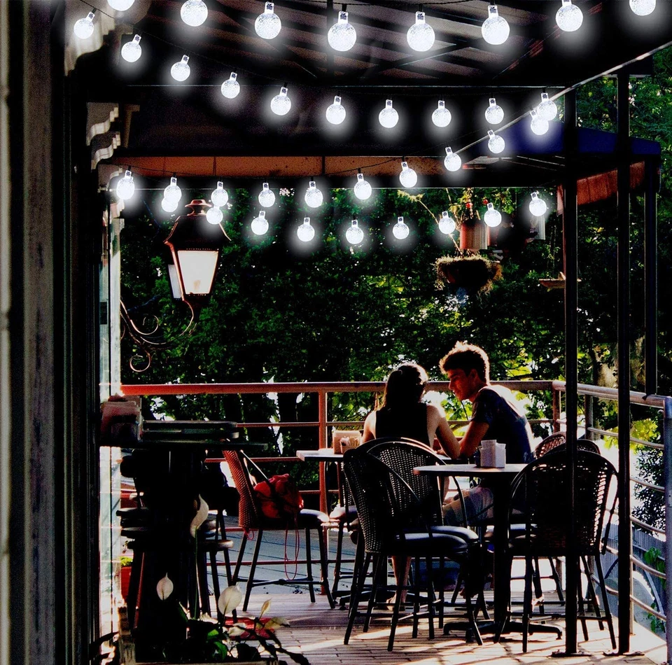 Solar String Lights Outdoor 30Led 20Ft Bigger Crystal Light For Garden Christmas - Image 3 of 4