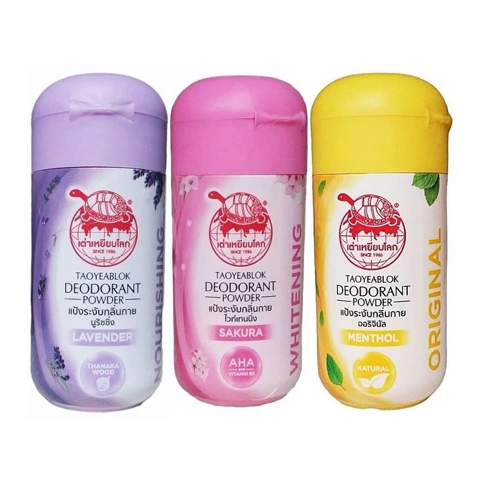 12 x JT TAOYEABLOK DESODORANTE EN POLVO ANTITRANSPIRANTE NATURAL BLANQUEAMIENTO DE OLORES HIERBAS Foto 2 de 2