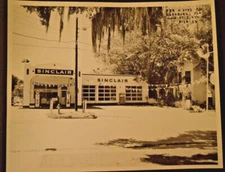 *Original* 1953 Sinclair Oil Co. Photograph - Gas Station - Leesburg, FL. fw