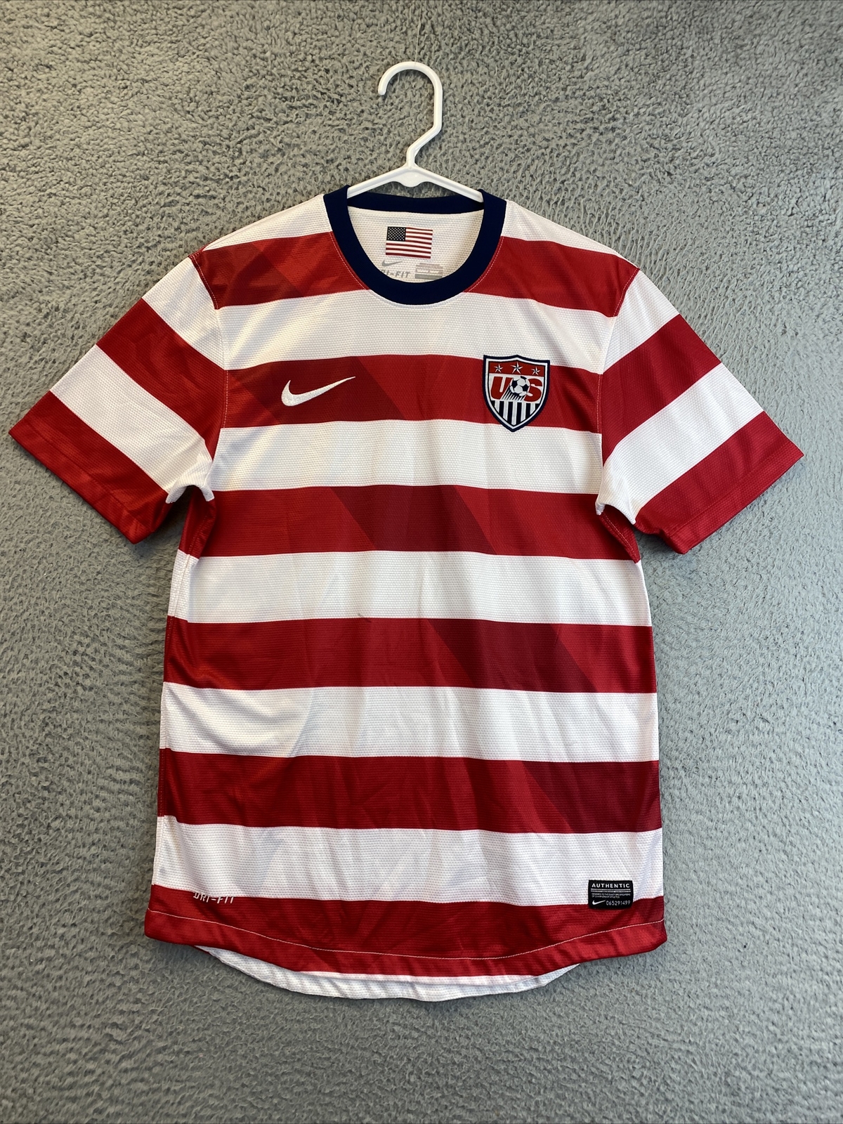 2012 USMNT Home Nike Authentic Kit Shirt Soccer Jersey USA S / 92-55
