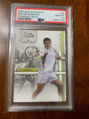 2007 Ace Authentic Novak Djokovic #16 PSA 10