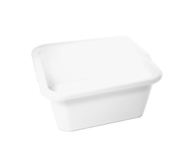 Basket Square Polythene CMS 30 White Stefanplast