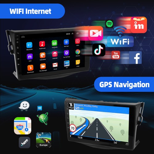9" Android 14 Car Radio for Toyota RAV4 2007-2012 2G+32G GPS WiFi DSP Fast Boot - Foto 7 di 12