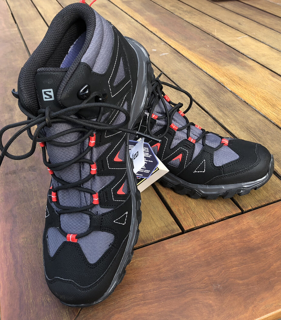 Mens Hiking Boots ~ Salomon Lyngen Gore Tex ~ US 10.5 ~ Grey / Red ~ BRAND  NEW | eBay