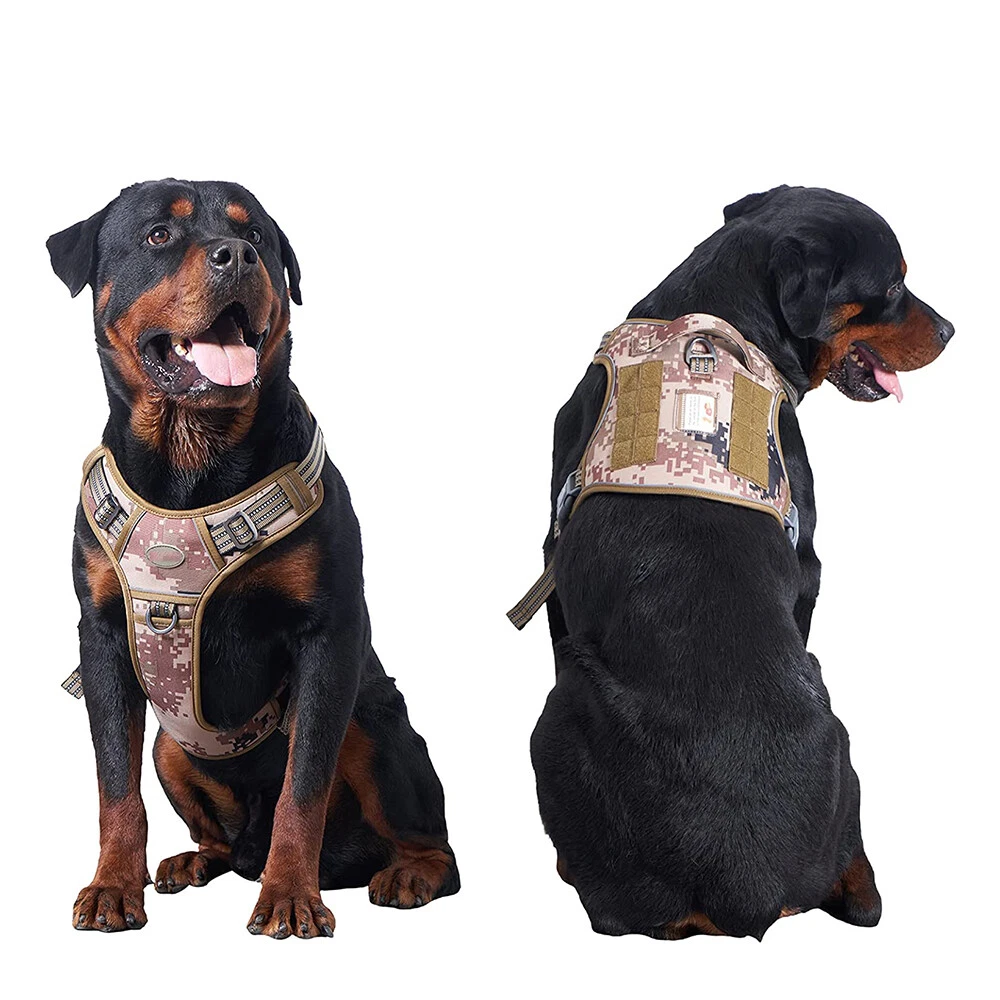 Dog Harness No-Pull with 2 Leash Clips Adjustable Pet Vest Reflective