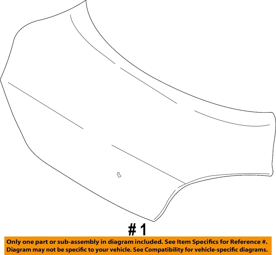 Used Deck Lid fits: 2002 Kia Rio w/o spoiler Grade A Foto 4 de 4