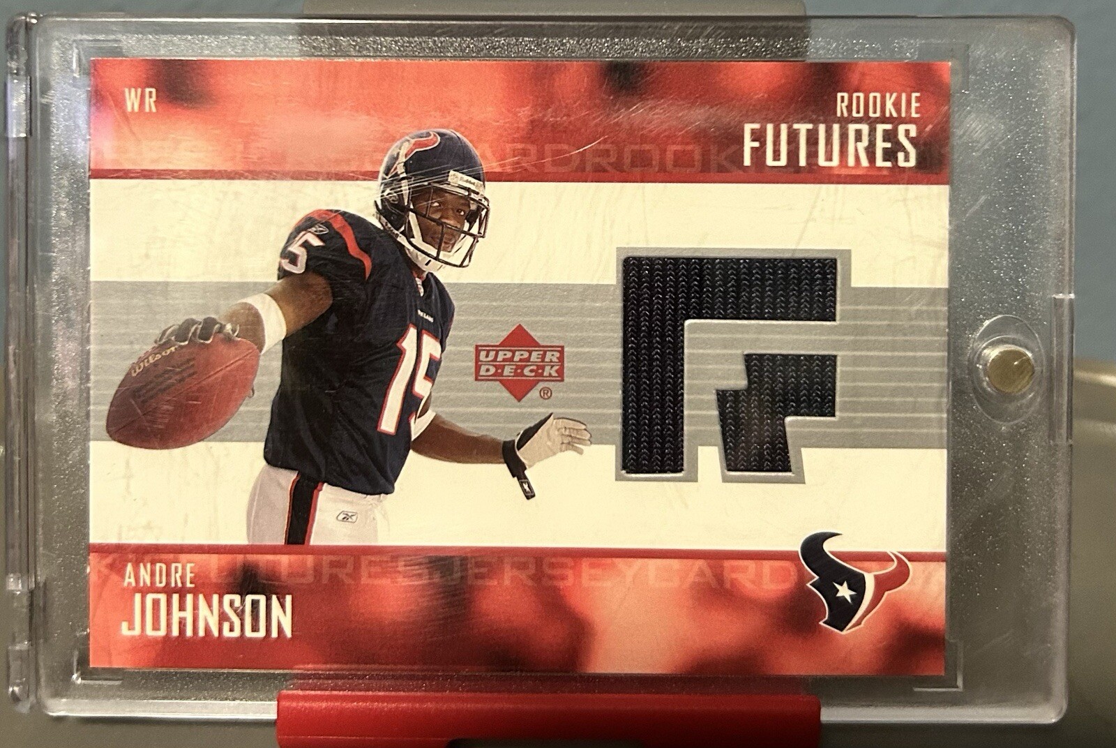2003 Upper Deck Rookie Futures Andre Johnson RF-AJ Jersey Relic RC HOF ‘24