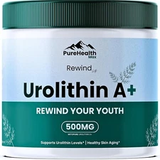 Rewind Urolithin A Supplement - Mitopure A+ Advanced Longevity Mitochondrial