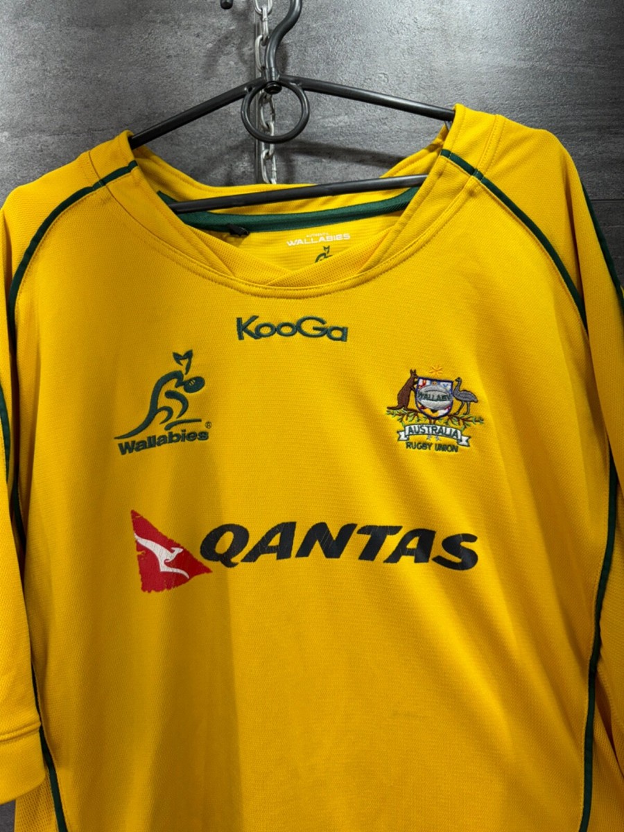Kooga Wallabies Rugby Jersey Shirt Gold Australia Rugby 2010