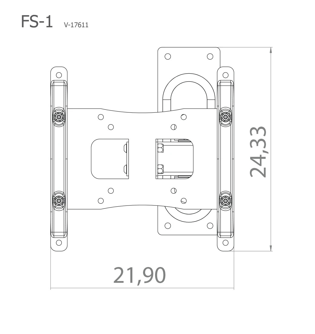Thumbnail - Vcm® Wandhalterung „b-fs 1“ · Tv-wandhalterung Fs1 Fs2 Fs3