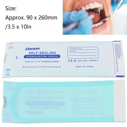 3.5" X 10" Self Sterilization Pouches Autoclave Pouch, Sterilizer Bags Dental US - Picture 23 of 32