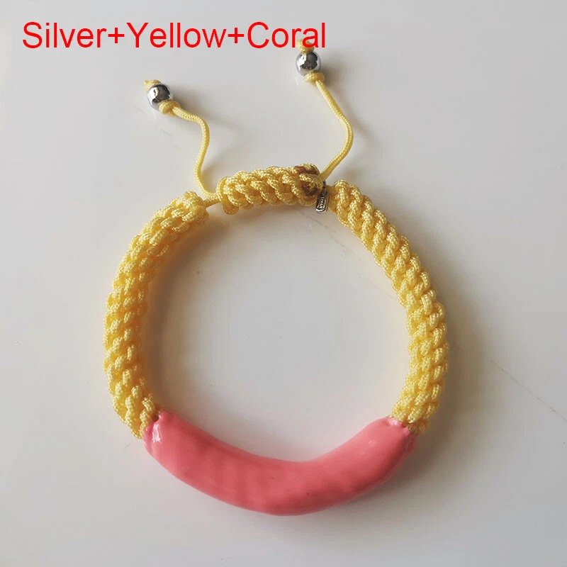 Pulsera envolvente tejida Fossil Boho elegante para mujer fiesta en el mar vacaciones joyería 2 colores Foto 3 de 4