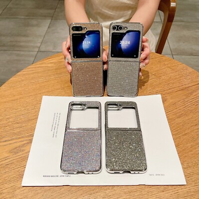 Electroplated Diamonds Shockproof Phone Case For Samsung Galaxy Z Flip 6 5 4  3