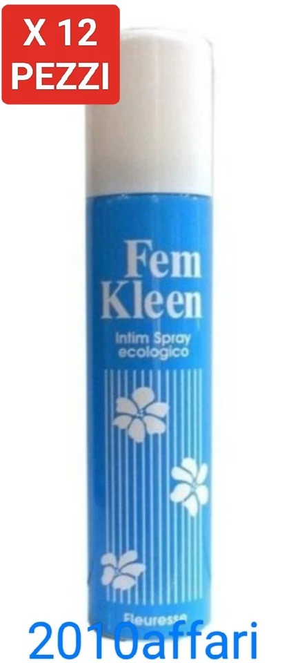 Fem Kleen Fleuresse Déodorant Sec pour L'Hygiène 100 ML Spray - 12 Pièces - Photo 1/1