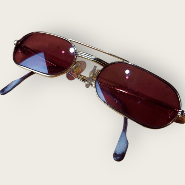 Cartier Must Santos 55-20 140 22K Heavy Gold Plated Glasses