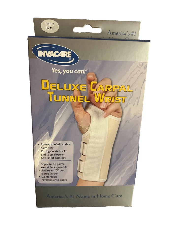 Deluxe Carpal Tunnel  Wrist Splint Right Size Small Invacare Brand - Image 4 of 4