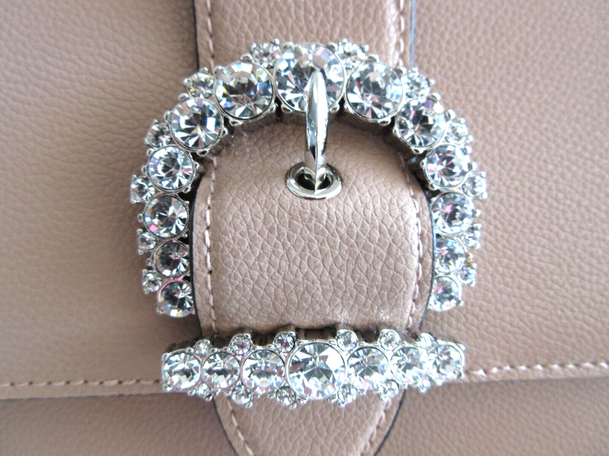 Jimmy★Choo(セールで破格)豪華Cheri/ChainWallet/Powder Jimmy Choo Madeline Cherie Crossbody Wallet on Chain Powder