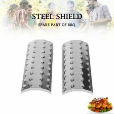 Repuesto para parrilla de barbacoa placa térmica quemador protector acero inoxidable 2/4 piezas