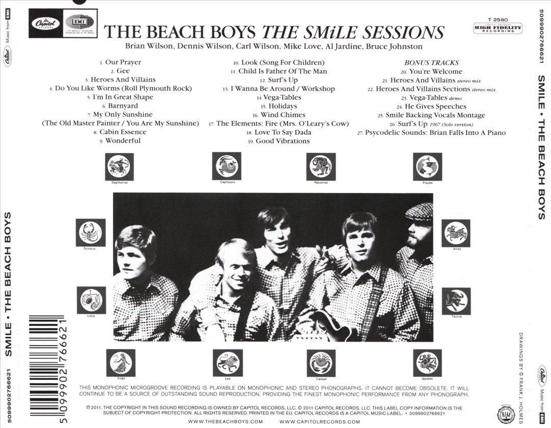 THE BEACH BOYS SMILE SESSIONS NEW CD 5099902766621| eBay