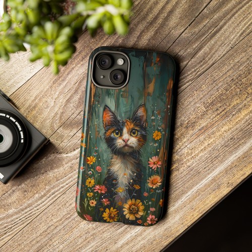 For iPhone | Samsung Galaxy | Pixel Phone Case - Calico Cat Flowers Pastel - 第 54/256 張圖片