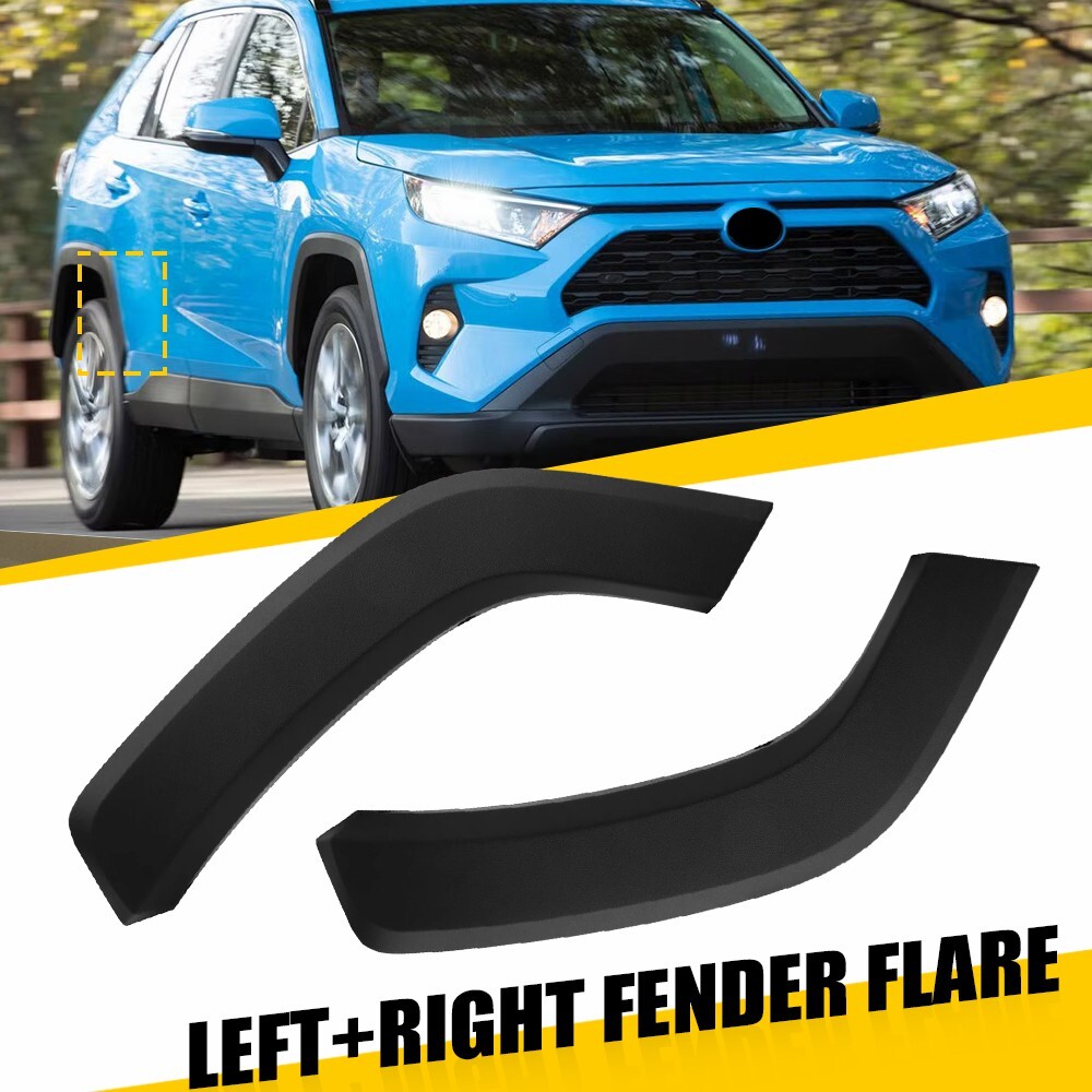 For 2019-2024 Toyota Rav4 Rear Door Flare Arch Trim Molding Driver Passenger 2x