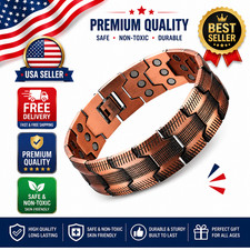 3X Ultra Strength Magnetic Copper Bracelet Vintage Copper Men s Therapy Energy