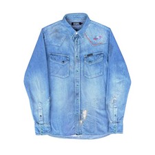 vintage hysteric glamour denim distressed western shirt