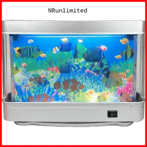Tokenkuko Fake Motion Fish Tank Mini Aquarium Artificial Tropical Decorative