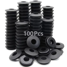 100Pcs Glad Hand Seals Rubber Truck Gladhand Seals Black Polyurethane Seal Washe