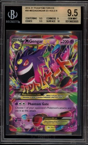 Pokemon M Gengar EX XY Phantom Forces Holo Rare #35 BGS 9.5 Gem Mint