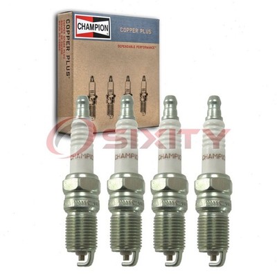 4 pc Champion Copper Plus Spark Plugs for 1975-1980 Mercury Bobcat 2.3L L4 jw