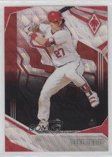 2019 Panini Chronicles Phoenix Ruby Wave Prizm 64/199 Mike Trout #8 08jk