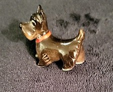 Vtg  Miniature Scottie Puppy Dog Bone China Figurine